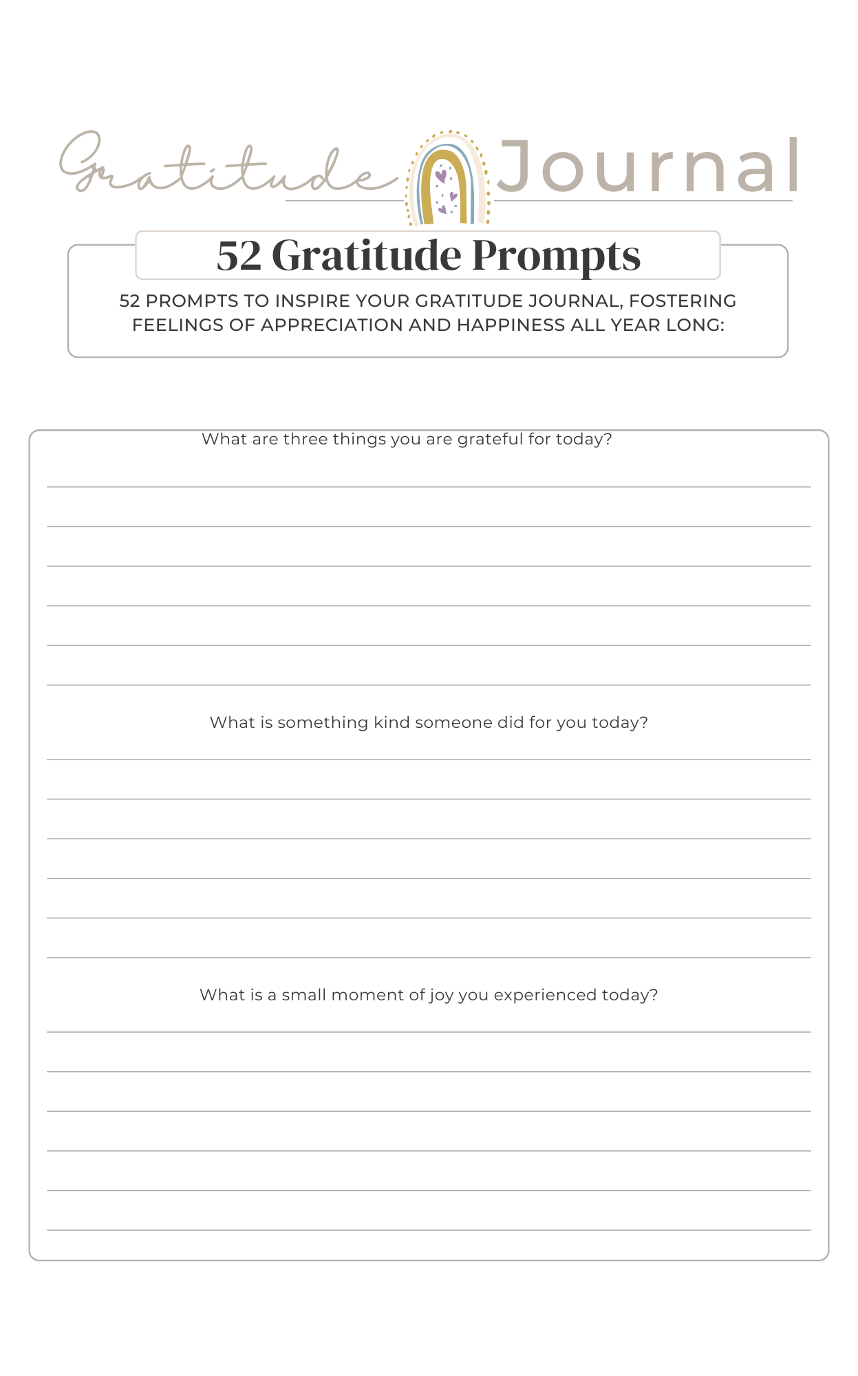 Gratitude Journal
