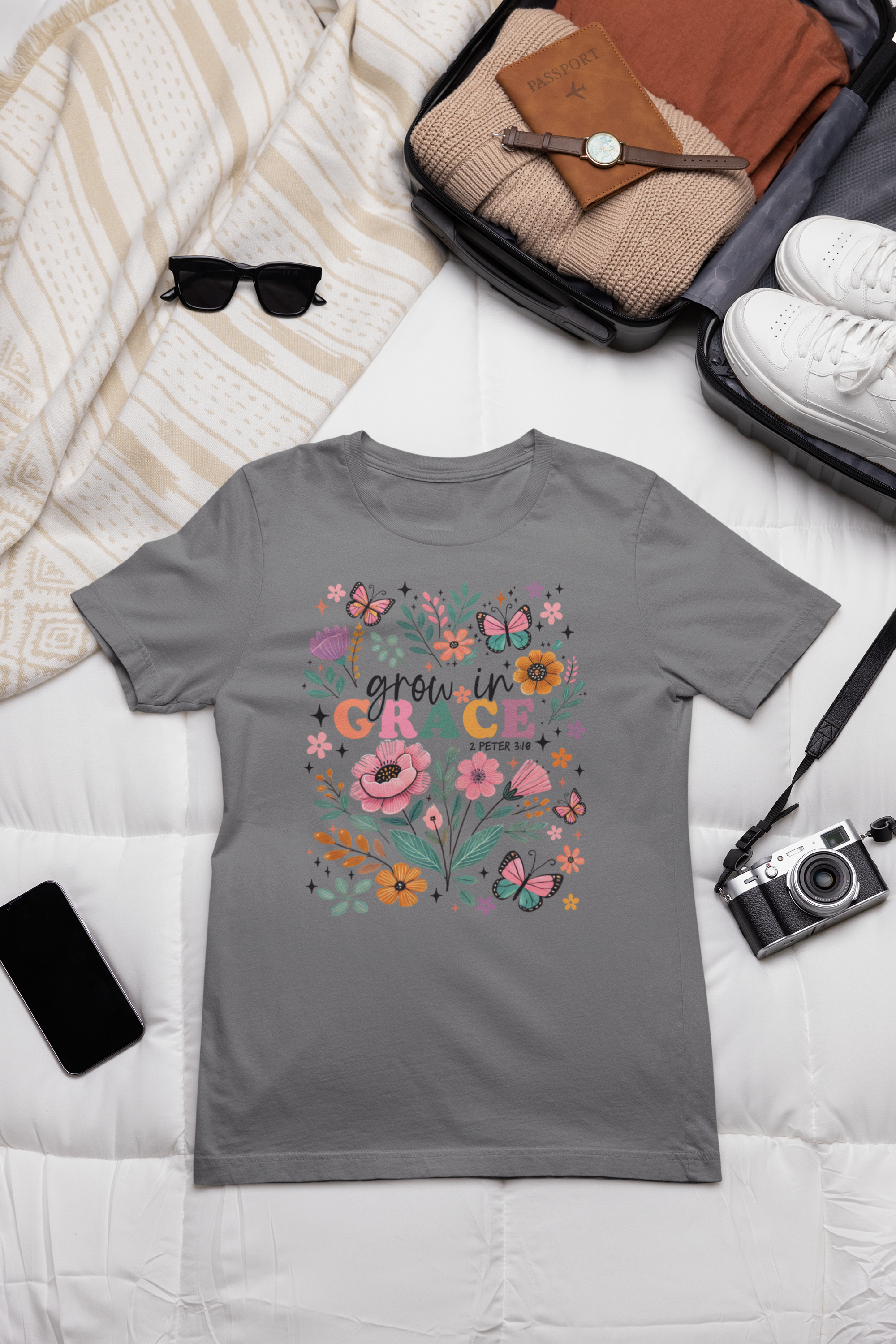 Grow In Grace Floral Tee