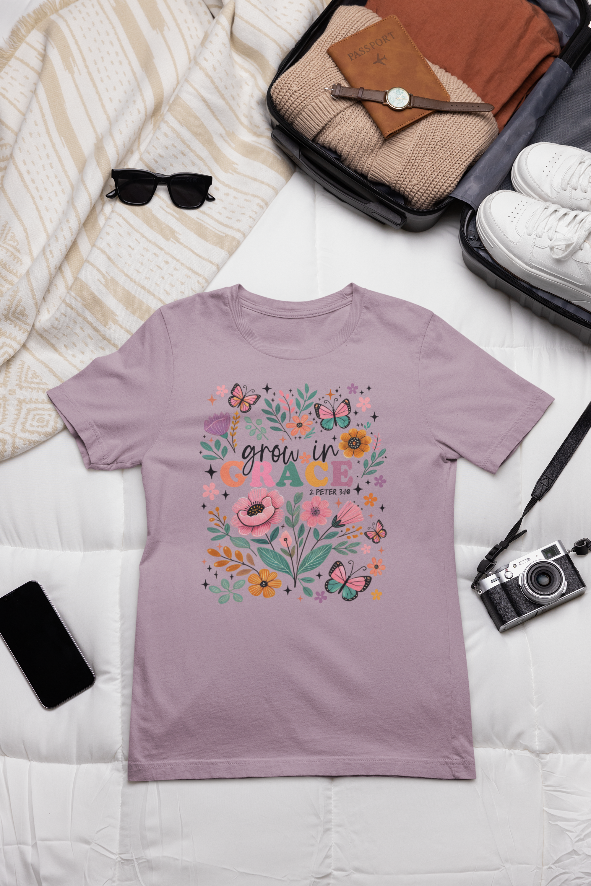 Grow In Grace Floral Tee