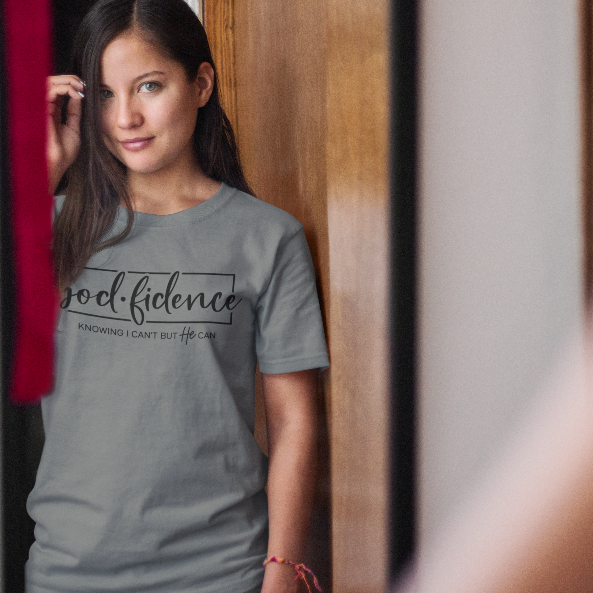 God-Fidence Charcoal Tee