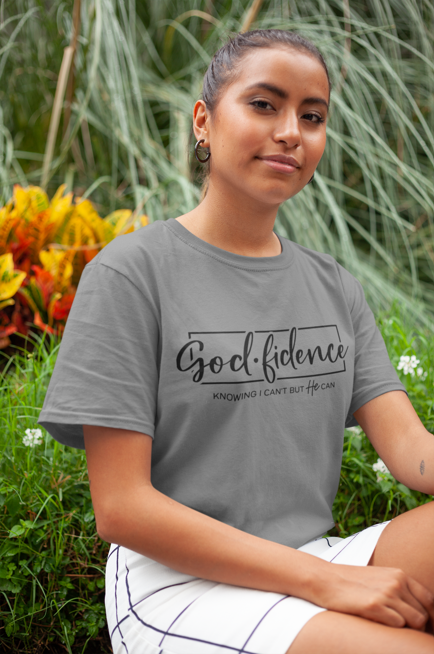 God-Fidence Charcoal Tee