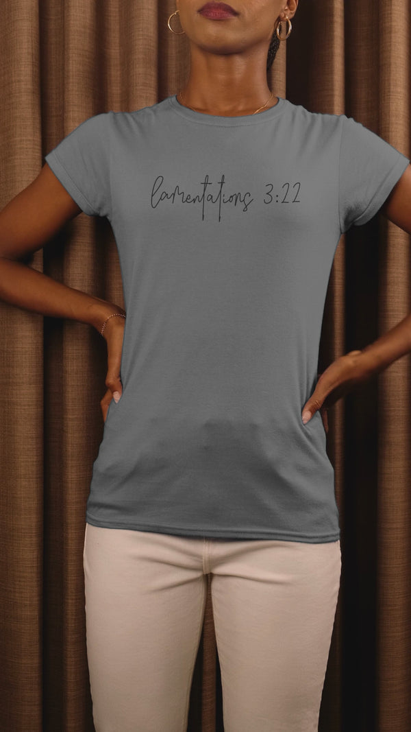 Steadfast Love Of The Lord Charcoal Tee